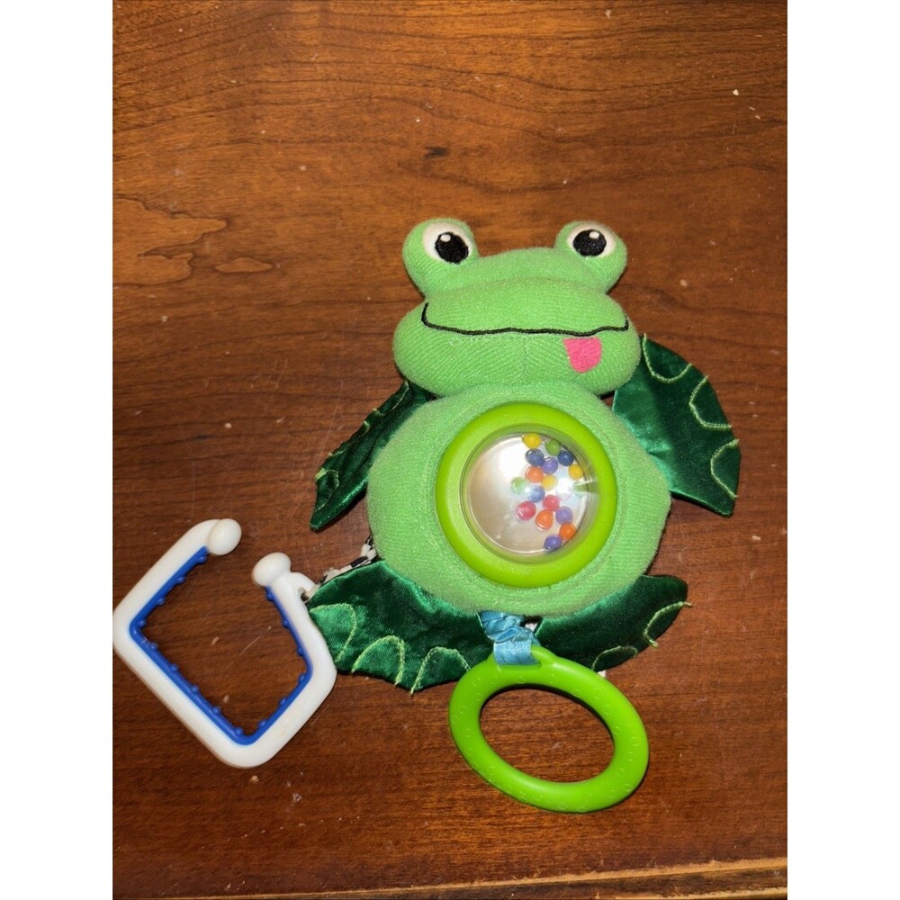 Disney Baby Einstein FROG Baby Activity Play Gym Mat Hanging Toy Crinkle Rattle